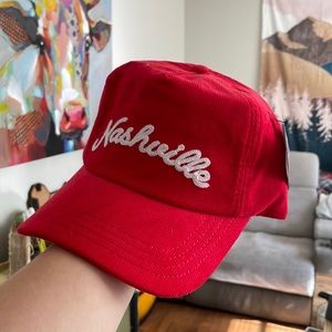 NASH COLLECTION NWT Corduroy Red Nashville hat